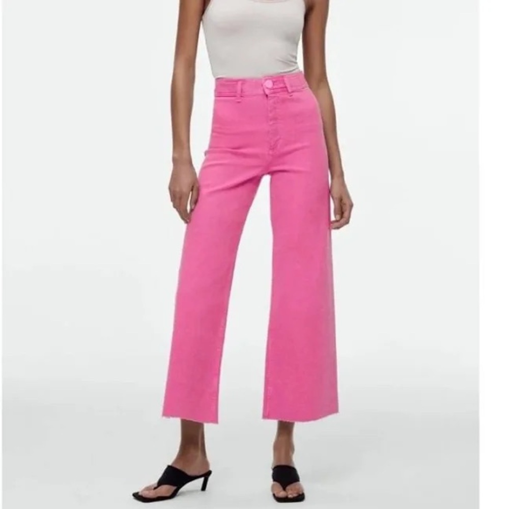 Zara marine high waist pants